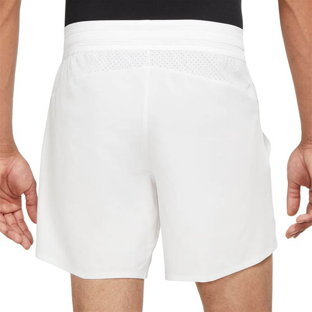 [나이키 남성용 라파 나달 코트 드라이-핏 어드밴티지 7인치 테니스 반바지] NIKE Men`s Rafa Court Dri-FIT Advantage 7 Inch Tennis Short - White