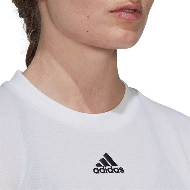 [아디다스 여성용 프리리프트 긴소매 테니스 상의] Adidas Women`s Freelift Long Sleeve Tennis Top - White