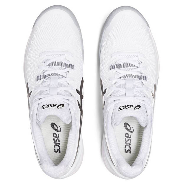 [아식스 남성용 젤 레졸루션 9 테니스화] ASICS Men`s GEL-Resolution 9 Tennis Shoes - White and Black