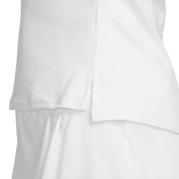 [나이키 여성용 코트 어드밴티지 쿼터 집 긴소매 테니스 상의] NIKE Women`s Court Advantage Dri-FIT 1/4-Zip Long Sleeve Tennis Top - White
