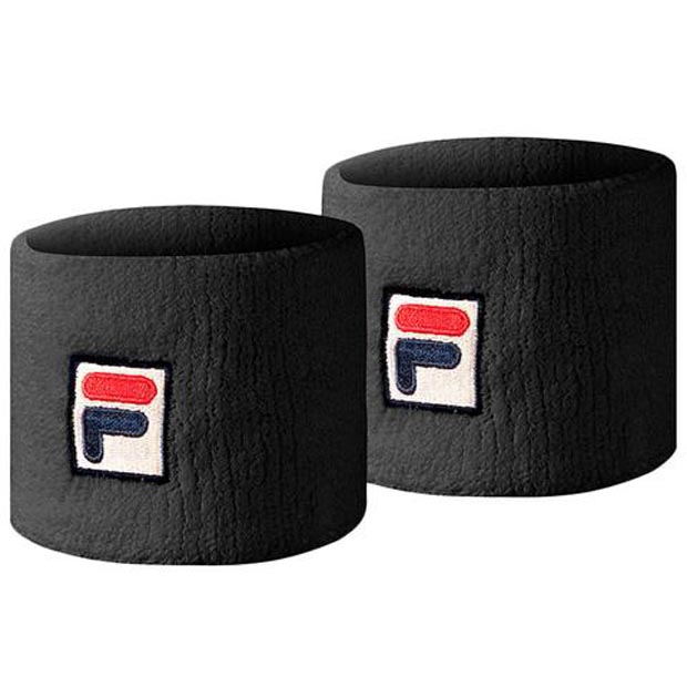 [휠라 F-Box 싱글와이드 손목밴드]Fila F-Box Singlewide Wristbands - Black