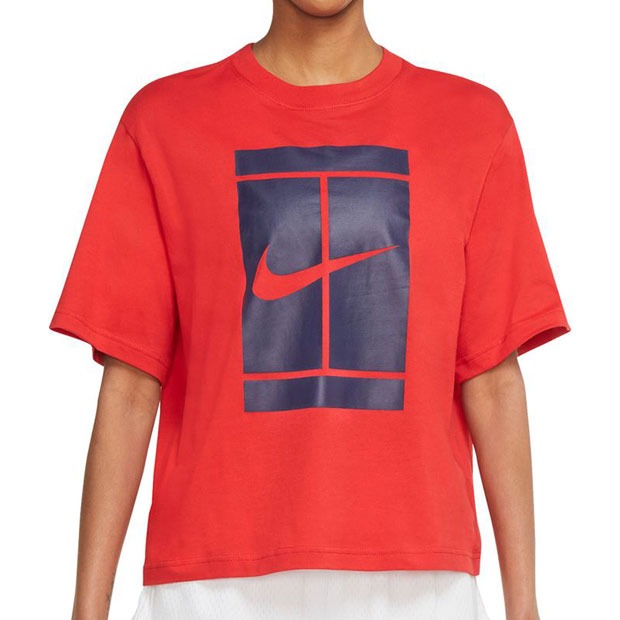 나이키 여성용 코트 시즈널 테니스 티셔츠