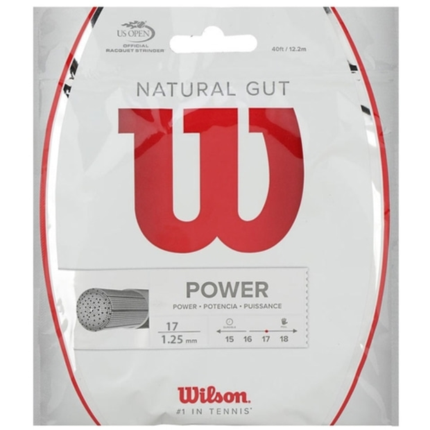 [윌슨 내츄럴 컷 16 테니스 스트링]WILSON Natural Gut 16 Tennis String Set - WRZ999800