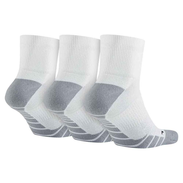 [나이키 에브리데이 맥스 쿠션 앵클 양말 3팩] NIKE Everyday 3-pack Max Cushion Ankle Training Socks - White/Wolf Grey/Black