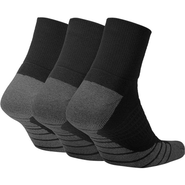 [나이키 에브리데이 맥스 쿠션 앵클 양말 3팩] NIKE Everyday 3-pack Max Cushion Ankle Training Socks - Black/White