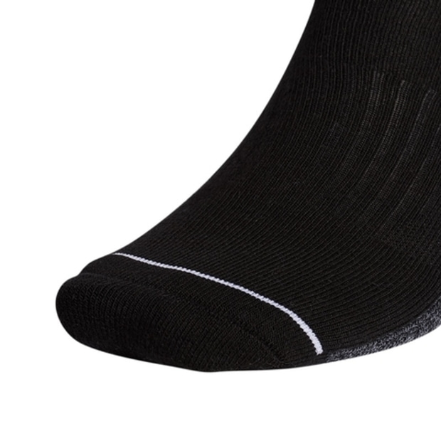 [아디다스 남성용 쿠션 3팩 크루 양말] Adidas Men&#039;s Cushioned 3-Pack Crew Sports Socks - Black