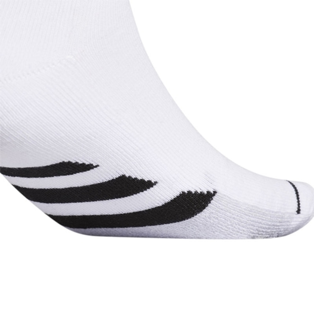 [아디다스 남성용 쿠션 3팩 쿼터 양말] Adidas Men&#039;s Cushioned 3-Pack Quater Sports Socks - White