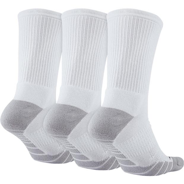 [나이키 에브리데이 맥스 쿠션 크루 양말 3팩] NIKE Everyday 3-pack Max Cushion Crew Training Socks - White/Black