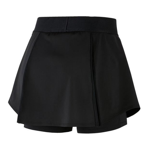 [나이키 여성용 코트 엘레베이티드 플라운시 테니스 스커트] NIKE Women`s Court Elevated Flouncy Tennis Skirt (치마길이 옵션) - Black