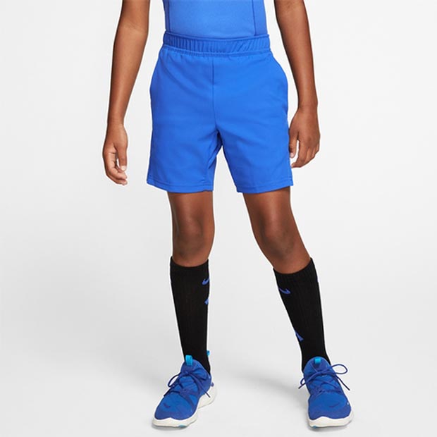 [나이키 남자 쥬니어 코트 드라이 테니스 반바지] Nike Boy&#039;s Court Dry Tennis Short - Game Royal