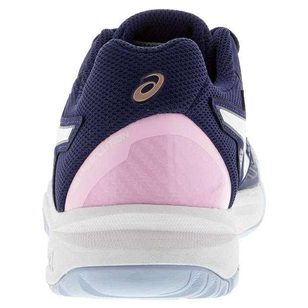 [아식스 쥬니어 젤 레졸루션 8 GS 테니스 신발] Asics Juniors` GEL-Resolution 8 GS Tennis Shoes - Peacoat and Cotton Candy