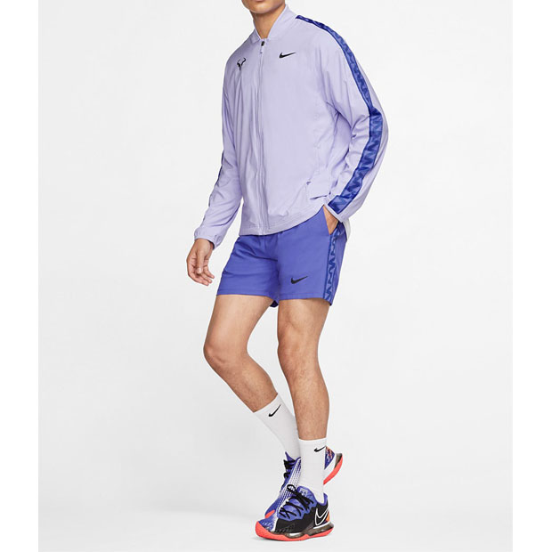 [나이키 남성용 라파 나달 코트 테니스 자켓] NIKE Men`s Rafa Court Tennis Jacket - Purple Pulse