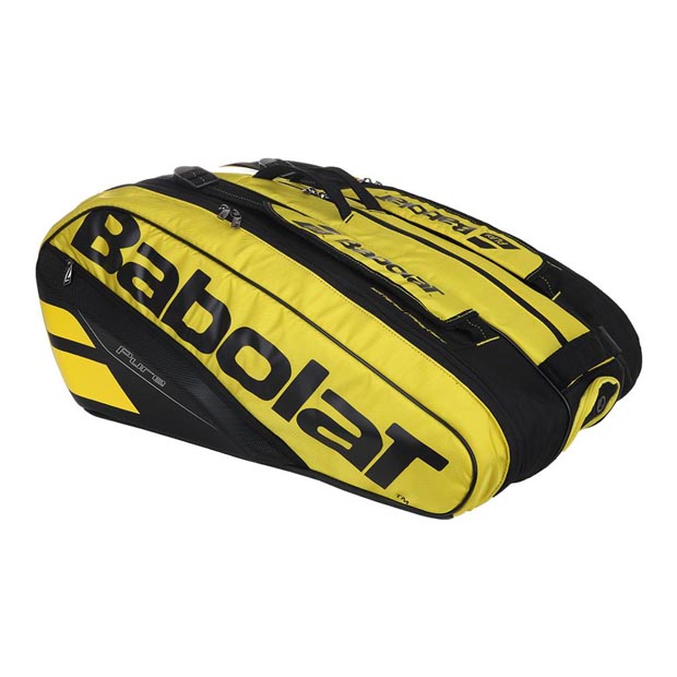 [바볼랏 테니스가방 퓨어 3단 RH12] Babolat Pure 12 Pack Tennis Bag - Yellow Black