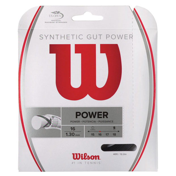 [윌슨 테니스 스트링 신세틱 거트 파워 1.30mm] Wilson Synthetic Gut Power 16g