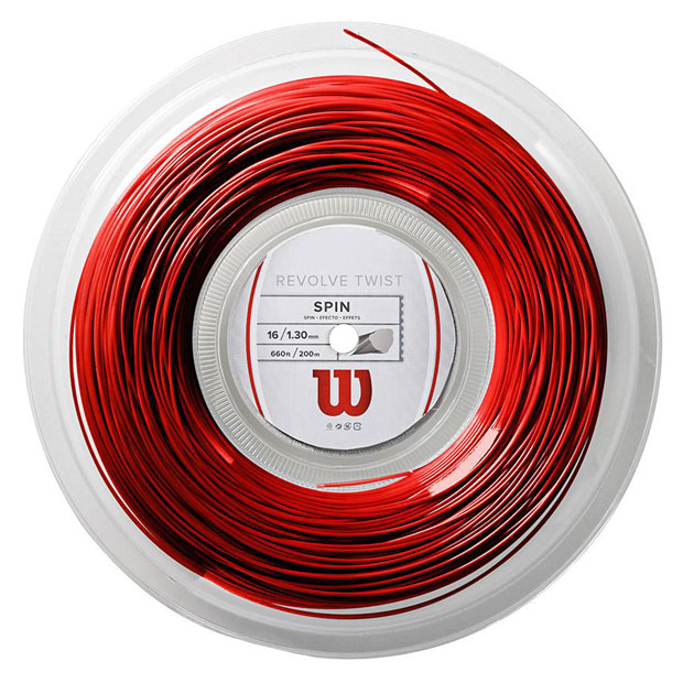 [윌슨 테니스 스트링 센세이션 트위스트 릴 1.30mm] Wilson Sensation Twist Reel 16g - Grey &amp; Red