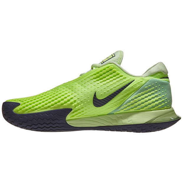 [나이키 남성용 에어 줌 베이퍼 케이지 4 테니스화] NIKE Men`s Air Zoom Vapor Cage 4 Tennis Shoes - Ghost Green and Barely Volt