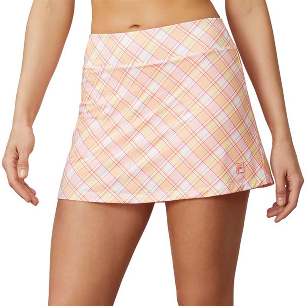 [휠라 여성용 Mad for Plaid 프린트 A라인 테니스 스커트] FILA Women`s Mad for Plaid Printed A-Line 13.5 Inch Tennis Skirt - Plaid