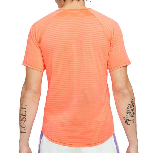 나이키 남성용 라파 나달 코트 슬램 에어로리액트 SS 테니스 티셔츠
