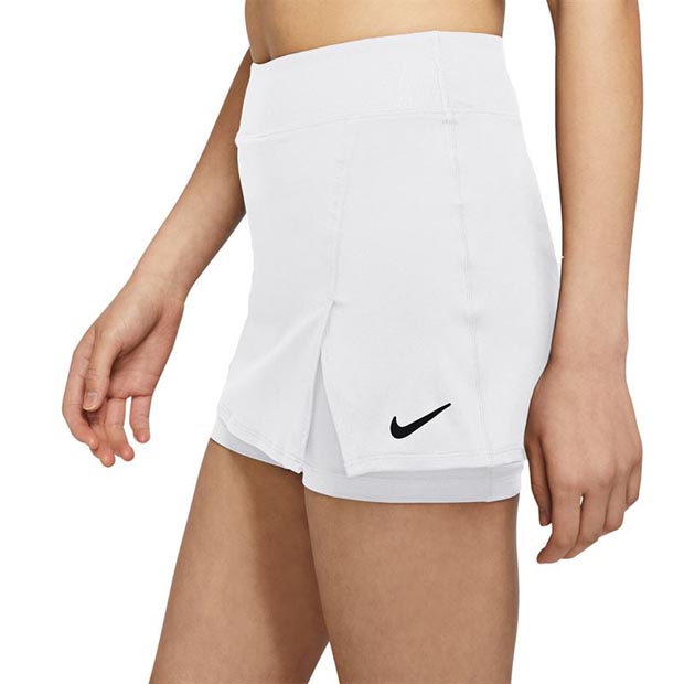 [나이키 여성용 코트 빅토리 스트레이트 테니스 스커트] NIKE Women`s Court Victory Straight Tennis Skirt (치마길이 옵션) - White