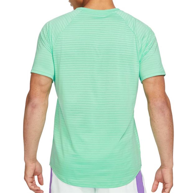나이키 남성용 라파 나달 코트 슬램 에어로리액트 SS 테니스 티셔츠