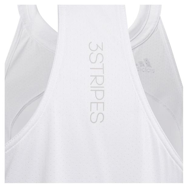 [아디다스 여자 쥬니어 클럽 테니스 탱크] adidas Girls` Club Tennis Tank - White and Grey Two