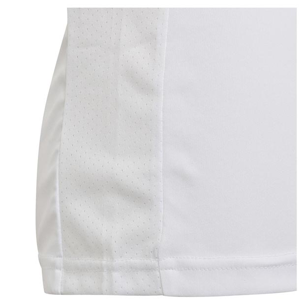 [아디다스 여자 쥬니어 클럽 테니스 상의] adidas Girls` Club Tennis Top - White and Grey Two