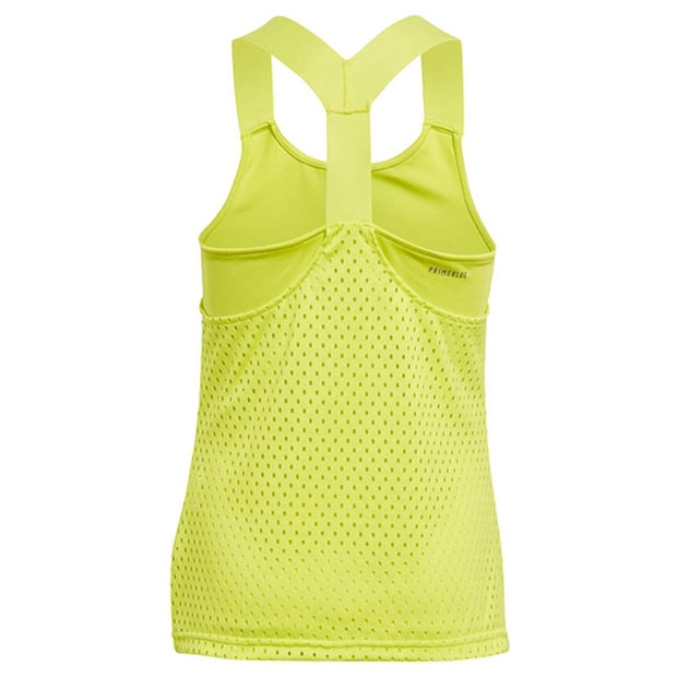 [아디다스 여자 쥬니어 프라임블루 히트레디 Y-백 테니스 탱크] adidas Girls` Primeblue HEAT.RDY Y-Back Tennis Tank - Acid Yellow