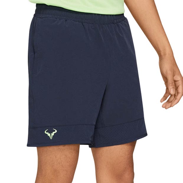 [나이키 남성용 라파 나달 코트 어드밴티지 7인치 테니스 반바지] NIKE Men`s Rafa Court Dri -FIT Advantage Tennis Shorts - Obsidian