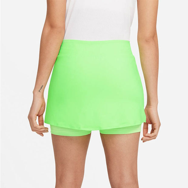 나이키 여성용 코트 빅토리 스트레이트 테니스 스커트 Size S only - Lime Glow