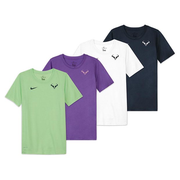 나이키 남자 쥬니어 라파 코트 드라이 블렌드 테니스 티셔츠