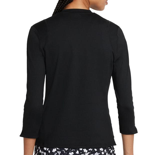 나이키 여성용 코트 드라이핏 UV 빅토리 8부 소매 테니스 티셔츠