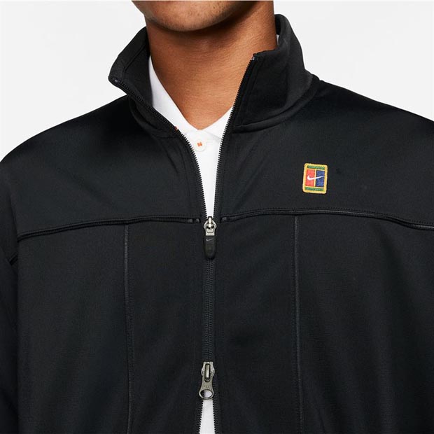 [나이키 남성용 코트 헤리티지 테니스 자켓] NIKE Men`s Court Heritage Tennis Jacket - Black