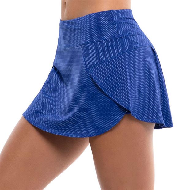 [럭키인러브 여성용 Kinetic Energy 임펄스 러닝 테니스 스커트] LUCKY IN LOVE Women`s Kinetic Energy Impulse Running Tennis Skirt - Cobalt