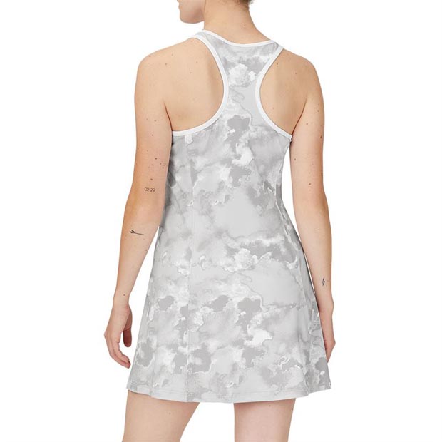 [휠라 여성용 Deuce Court 프린트 테니스 드레스] FILA Women`s Deuce Court Printed Tennis Dress - White Print