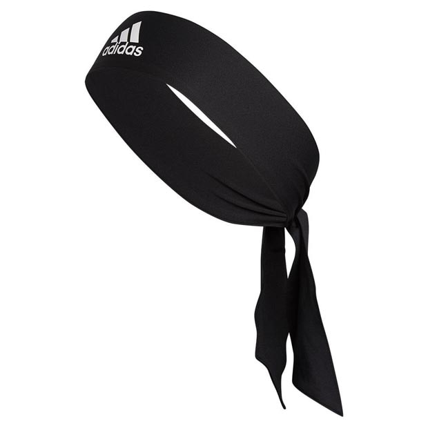 [아디다스 알파스킨 타이 헤드밴드] Adidas Alphaskin Tie Headband - Black and White
