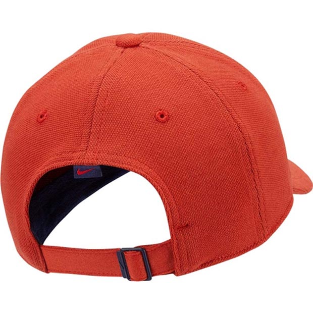 [나이키 남성용 코트 H86 시즈널 로고 테니스 모자] NIKE Men`s Court H86 Seasonal Logo Tennis Hat - Cinnabar