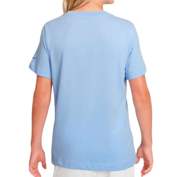 [나이키 남자 쥬니어 라파 코트 드라이핏 시즈널 테니스 티셔츠] NIKE Boy&#039;s Rafa Court Dri-FIT Seasonal Tennis T-Shirt - Aluminum