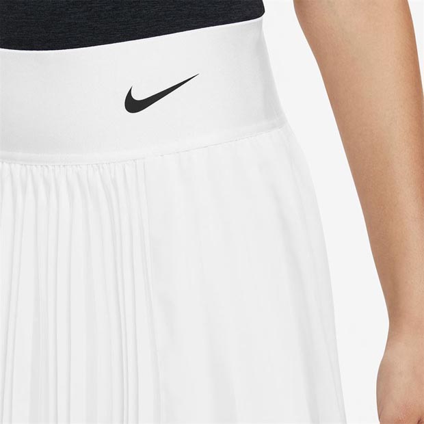 [나이키 여성용 코트 드라이-핏 어드밴티지 플리티드 테니스 스커트] NIKE Women`s Court Dri-FIT Advantage Pleated Tennis Skirt (치마길이 옵션) - White