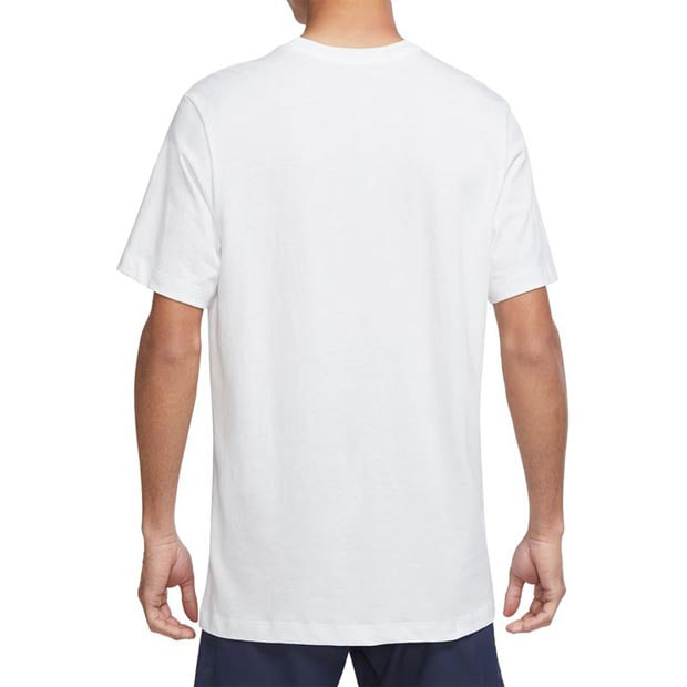 [나이키 남성용 코트 시즈널 테니스 티셔츠] NIKE Men`s Court Seasonal Tennis T-Shirt - White