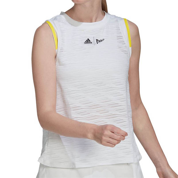 [아디다스 여성용 런던 매치 테니스 탱크] Adidas Women`s London Match Tennis Tank - White