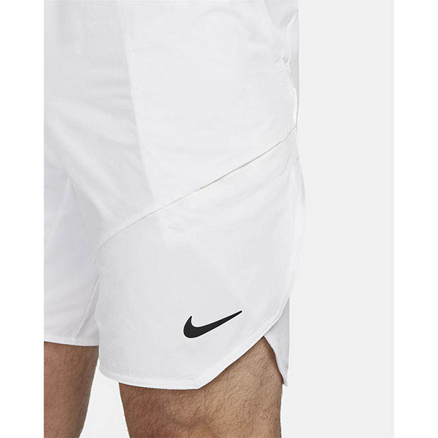 [나이키 남성용 코트 드라이핏 어드밴티지 9인치 테니스 반바지] NIKE Men`s Court Dri-FIT Advantage 9 Inch Tennis Short - White
