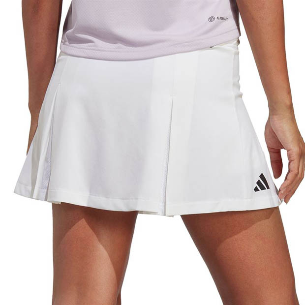 [아디다스 여성용 클럽 플리티드 테니스 스커트] Adidas Women&#039;s Club Pleated Tennis Skirt - White