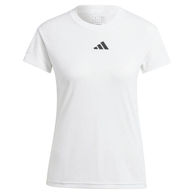 [아디다스 여성용 게임세트 프리리프트 테니스 상의] Adidas Women&#039;s Gameset Freelift Tennis Top - White