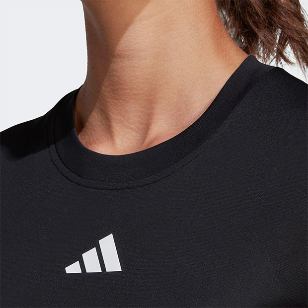[아디다스 여성용 게임세트 프리리프트 테니스 상의] Adidas Women&#039;s Gameset Freelift Tennis Top - Black
