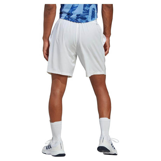 [아디다스 남성용 클럽 우븐 테니스 반바지] Adidas Men`s Club Stretch Woven Tennis Shorts - White