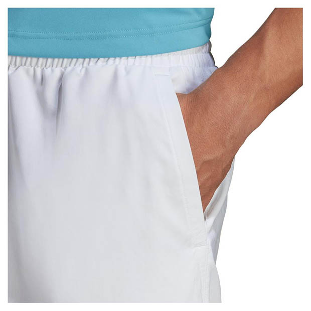 [아디다스 남성용 클럽 3선 테니스 반바지] Adidas Men`s Club 3-Stripe Tennis Shorts - White