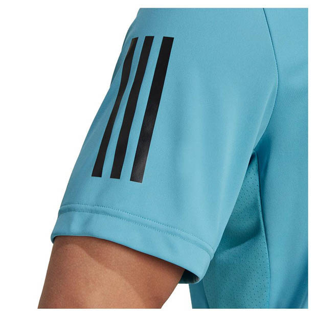 [아디다스 남성용 클럽 3선 테니스 티셔츠] adidas Men&#039;s  Club 3-Stripe Tennis Top - Preloved Blue