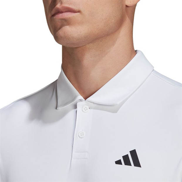 [아디다스 남성용 클럽 3선 테니스 폴로] adidas Men&#039;s Club 3-Stripe Tennis Polo - White