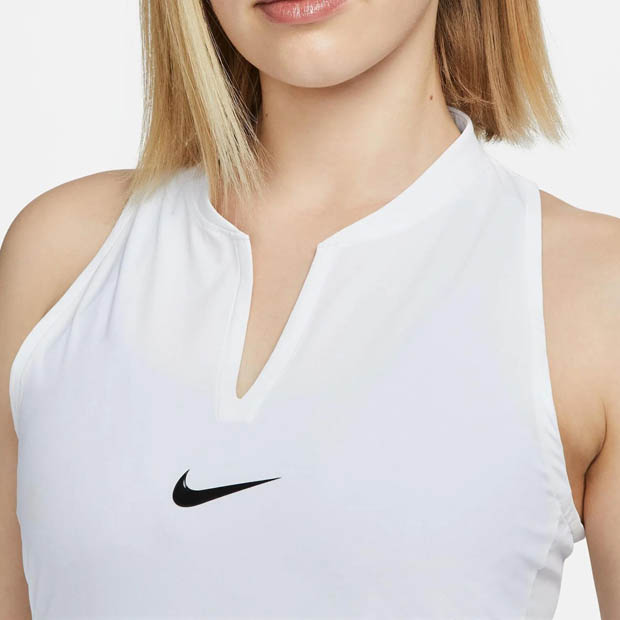 [나이키 여성용 코트 드라이핏 클럽 테니스 드레스] NIKE Women`s Court Dri-FIT Club Tennis Dress - White