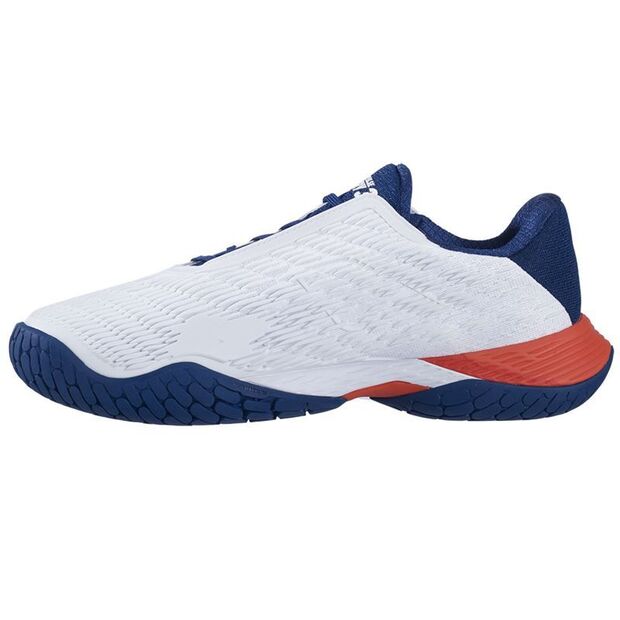바볼랏 남성용 Propulse Fury 3 올 코트 테니스 신발  - White Blue